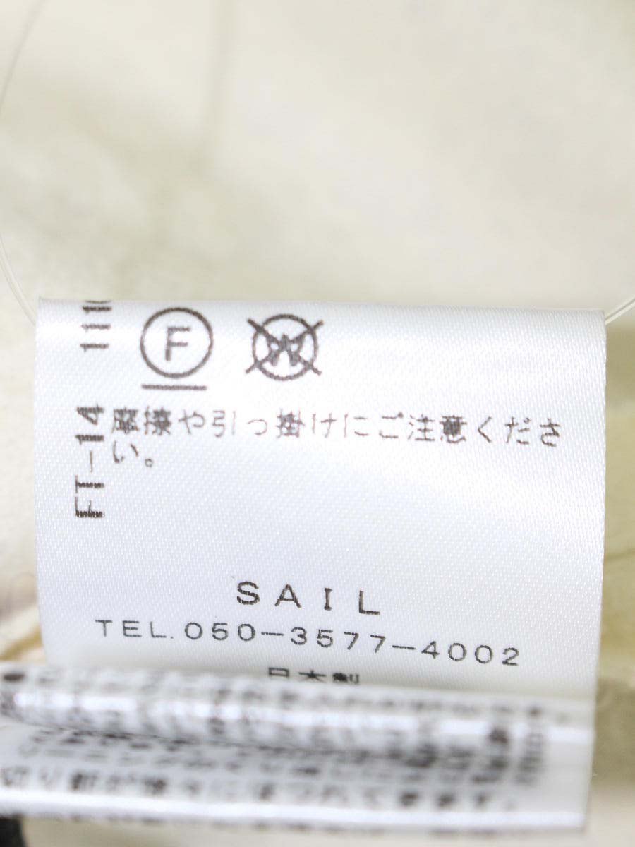 セブンテンバイミホカワヒト オーガンジートップス 1A102 M アイボリー/ブラック ウール IT71HIVT0WB8