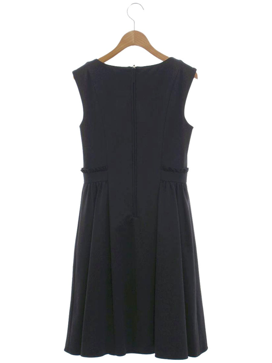 エムプルミエブラック C920-016 ワンピース 34 ネイビー フリル ITL4Q7KTONG0