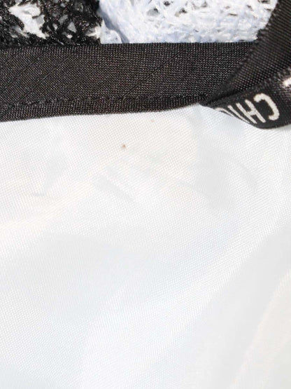 トゥービーシック W5S81-790-20 スカート 40 ブルー/ブラック フラワーモチーフ IT5R3V731CEO