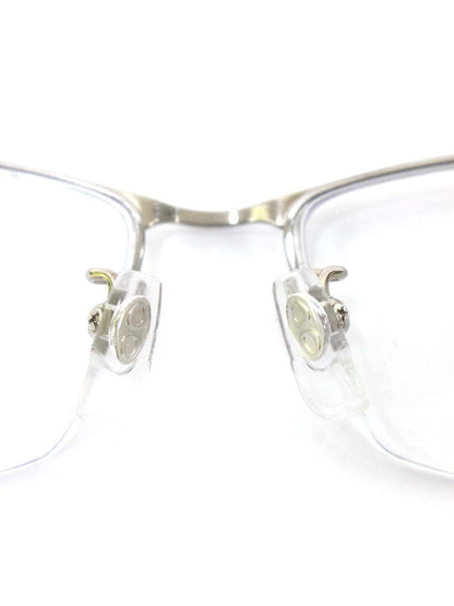 ラインアートシャルマン テノール・コレクション XL1469-LG メガネ シルバー/ネイビー コンビフレーム ハーフリム スクエア ITFMT6CUQTCC 【SALE】