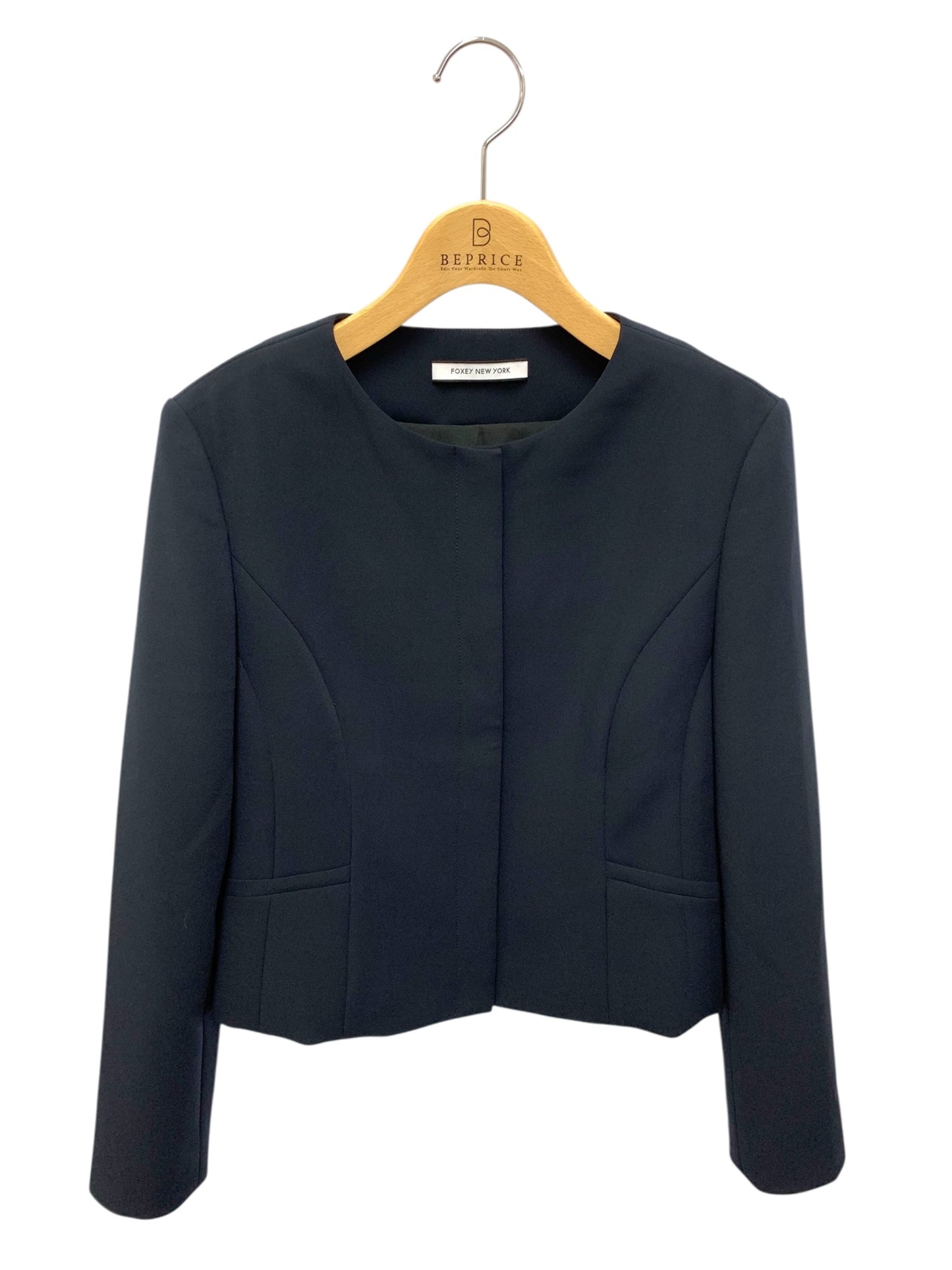 フォクシーニューヨーク Cassis Jacket 43458 ジャケット 38 ネイビー ITQWF807KP2P