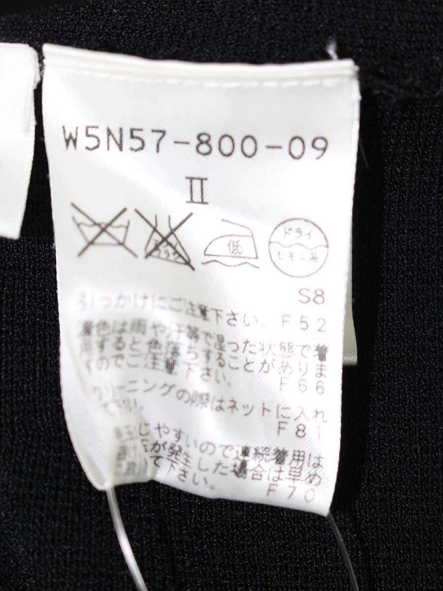 トゥービーシック W5N57-800-09 ワンピース 2 ブラック フリル ニット ITN2BK3JO0E4 【SALE】