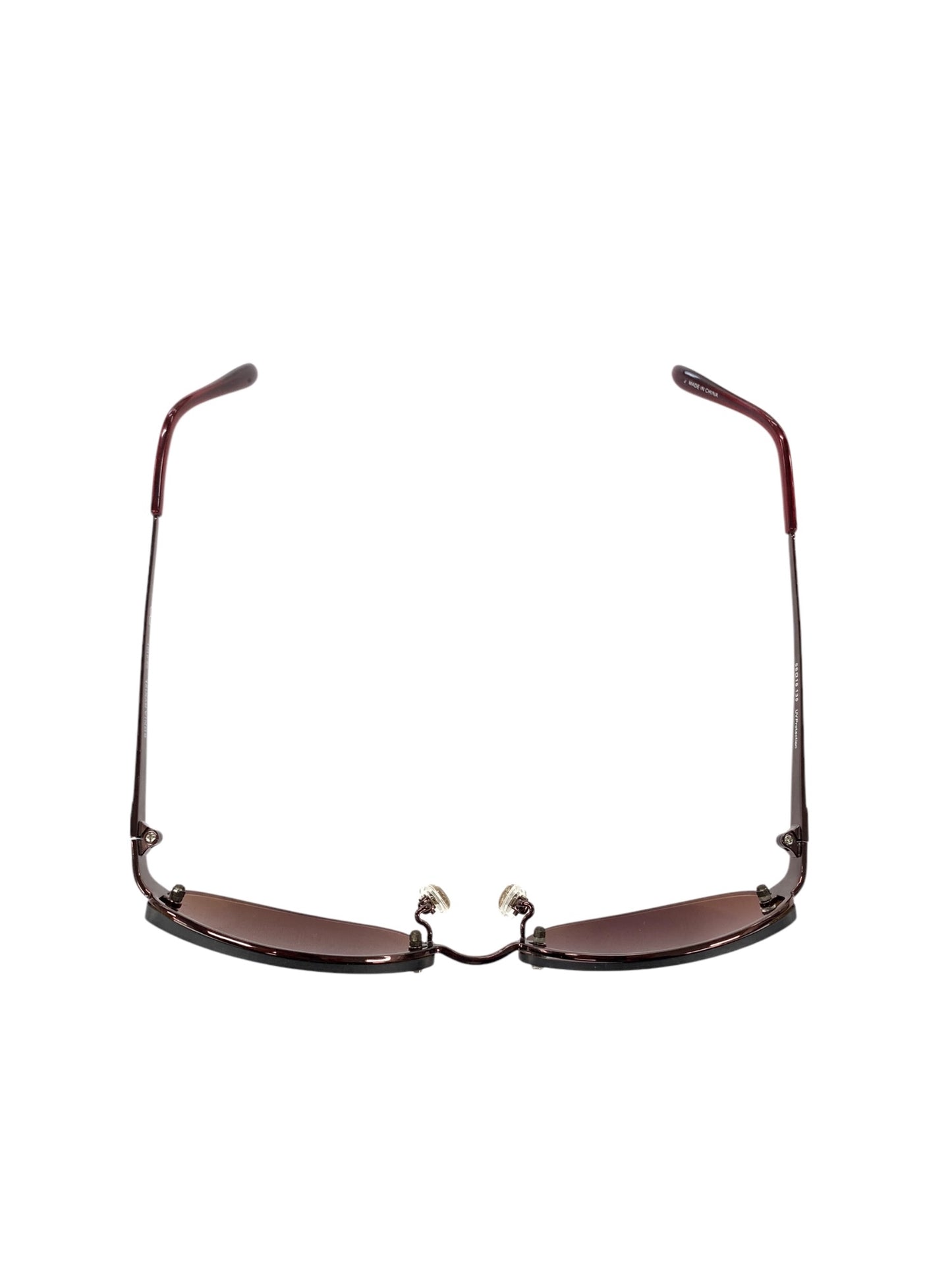 ソニアリキエル 66-0101 サングラス ワインレッド メタルフレーム ハーフリム オーバル ITG0QVNOVPT7