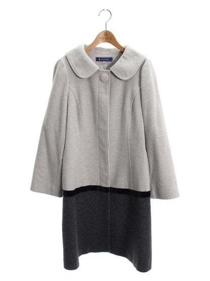 エムズグレイシー 029517 コート 38 グレー ウール ベロア ITLA3YK6MCOG 【SALE】