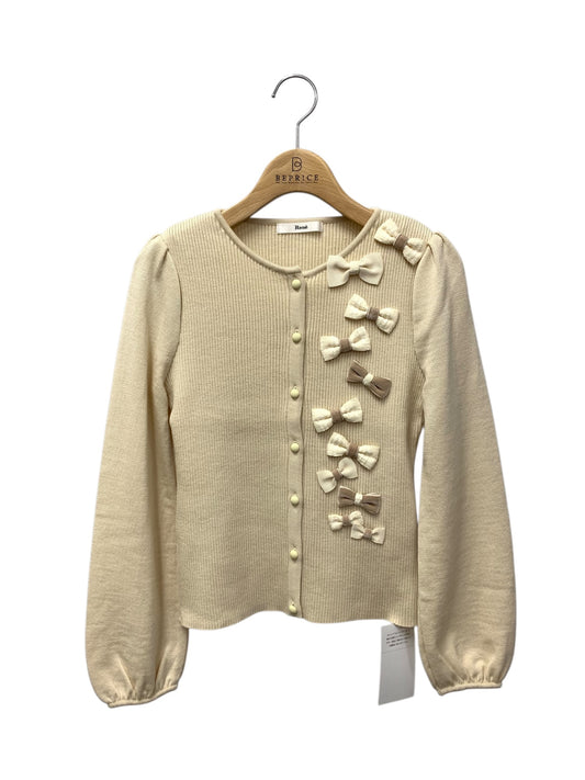 ルネ 6132481 カーディガン 36 ベージュ ニット リボン ITEMMN2PDGK8