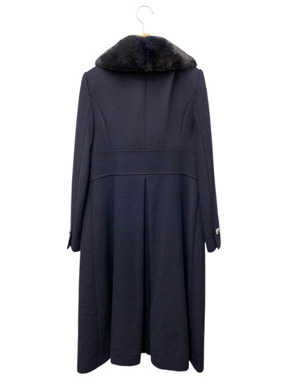 フォクシーブティック Coat Conserved Foxey 39265 コート 40 ネイビー カシミヤ ミンクファー ITU2LUDPF3CG