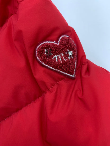 エムズグレイシー 019506 ダウンコート 38 レッド フード レッキスファー付き ITH55L4BVGYA