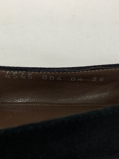 フォクシーブティック パンプス 36 ブラック エナメル スエード IT9L2S5WQH0I