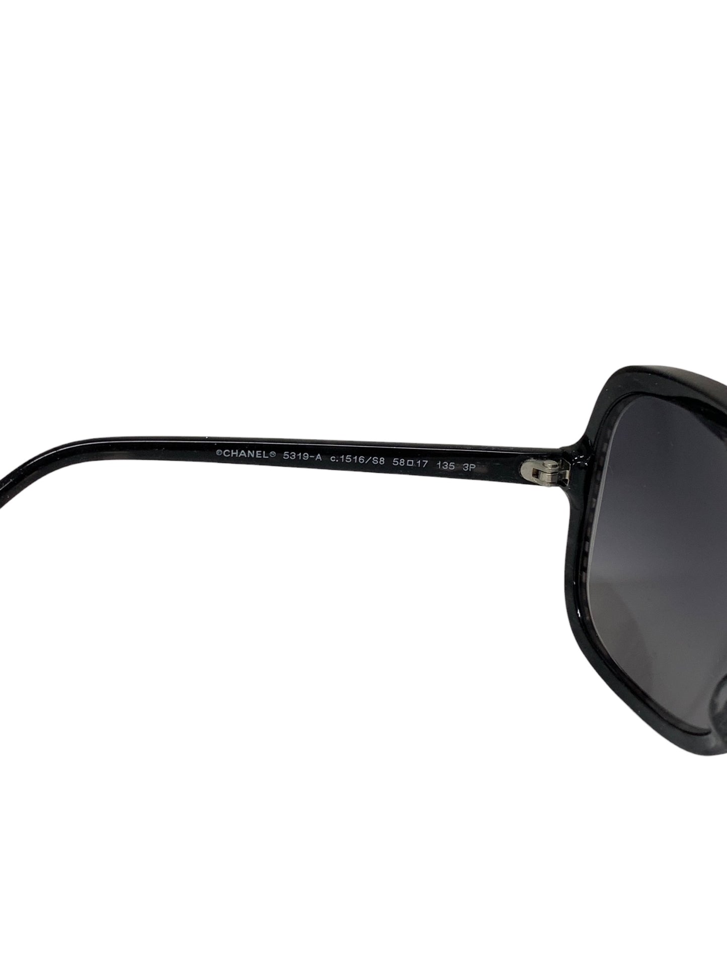 シャネル 5319-A サングラス ブラック セルフレーム フルリム ウェリントン ITJYM9UQKC1K 【SALE】