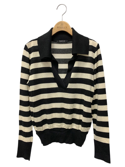 デイジーリン Knit Top Rugger Fan 06233 ニット 40 ブラック Ｖネック ITSCBC7EPXI8