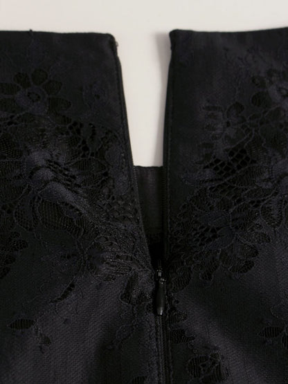 エムズグレイシー 721392 ワンピース 38 ブラック レース ITBRYOP548X4