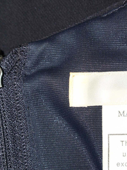 ルネ 6726350 ワンピース 38 ネイビー ストレッチ素材 レーヨン バックジップ フレア ITL1I5VF4BVK