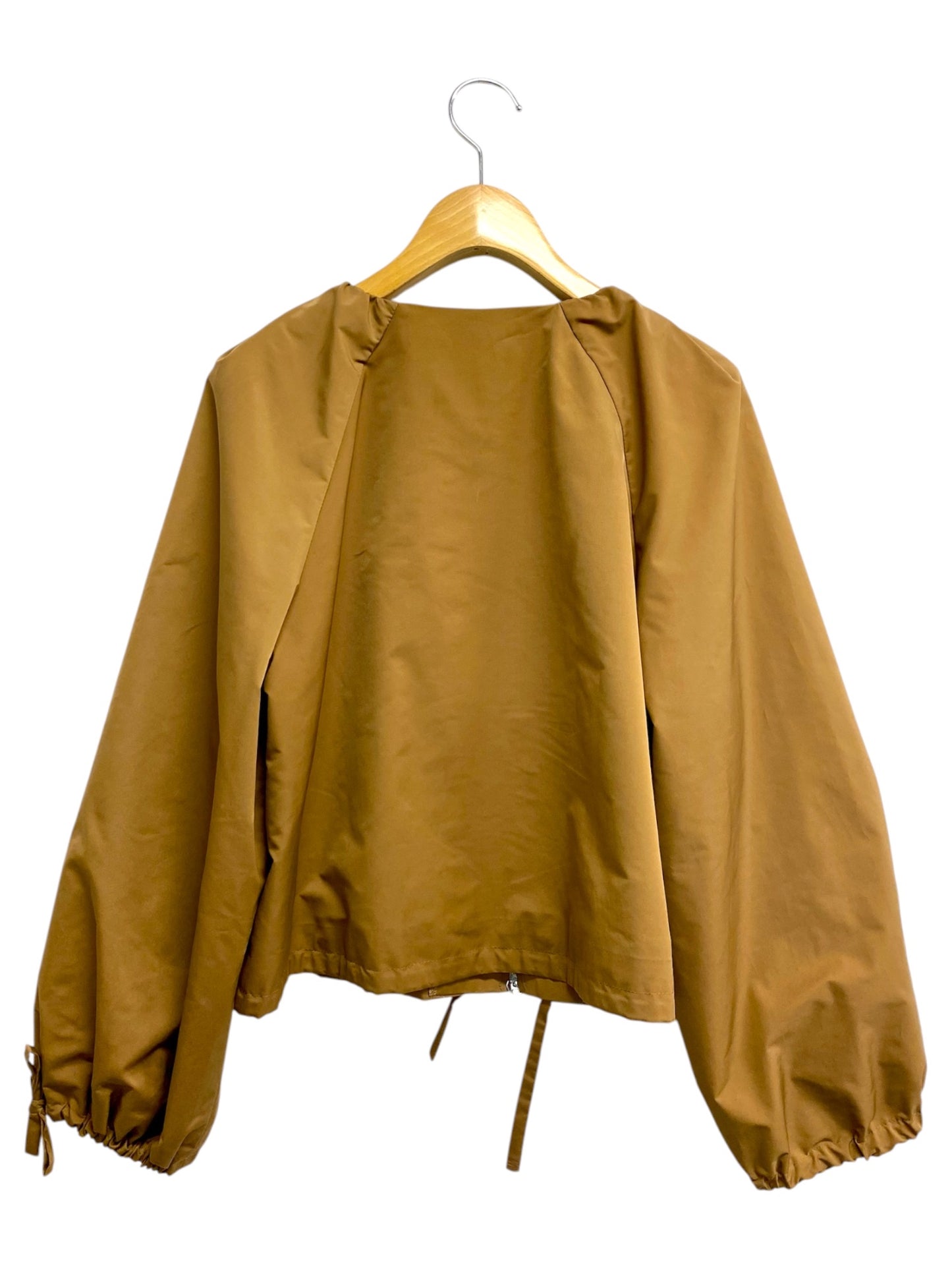 エムズグレイシー Taffeta Blouson 814508 ブルゾン 40 ブラウン ジャケット ジップアップ ITQYG6NN8HFK