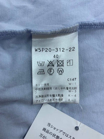 トゥービーシック W5P20-312-22 カットソー 40 ブルー パフスリーブ ビジュー IT12KXZV4DMU