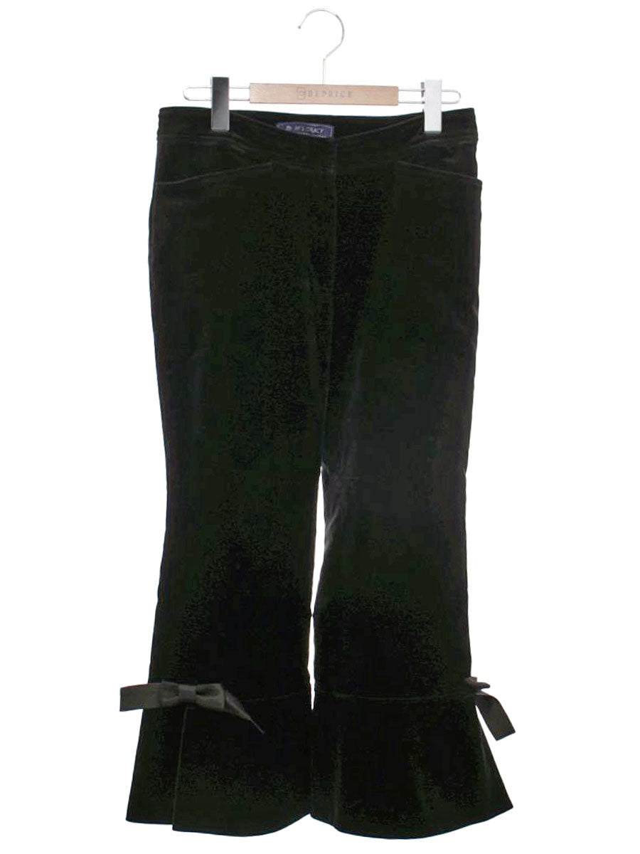 エムズグレイシー 526502 パンツ 40 ブラック ベロア リボン ITIGSJXWCUIC