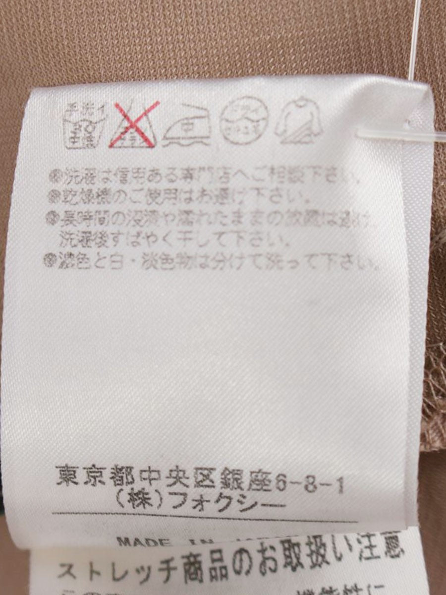 フォクシーニューヨーク スラッシュ 29312 ワンピース 38 ベージュ IT1OXK46TKRK