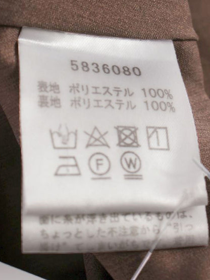 ルネ basic 5836080 ワンピース 34 ブラウン ウエストリボン デザインポケット IT32S1IC4F9U