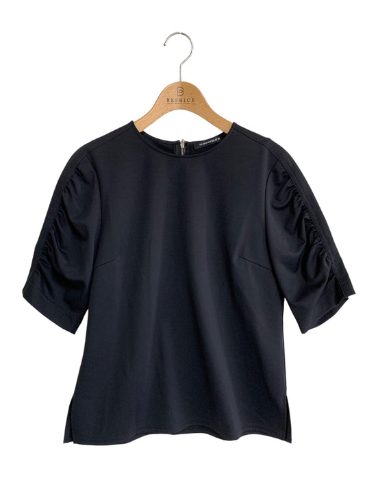 エムプルミエブラック C837-002 プルオーバー 38 ブラック バックジップ ITSJBDM788EQ