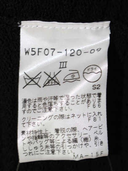 トゥービーシック W5F07-120-09 ジップカーディガン 3 ブラック フリル IT2GQFN6N3UW