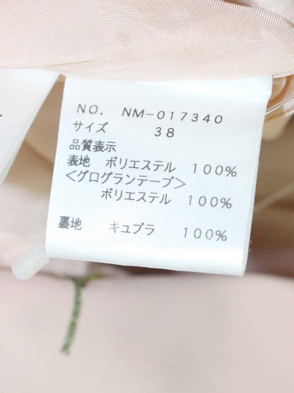 エムズグレイシー 017340 スカート 38 ピンク 花 スパンコール リボン ITUJMMSOIJUA