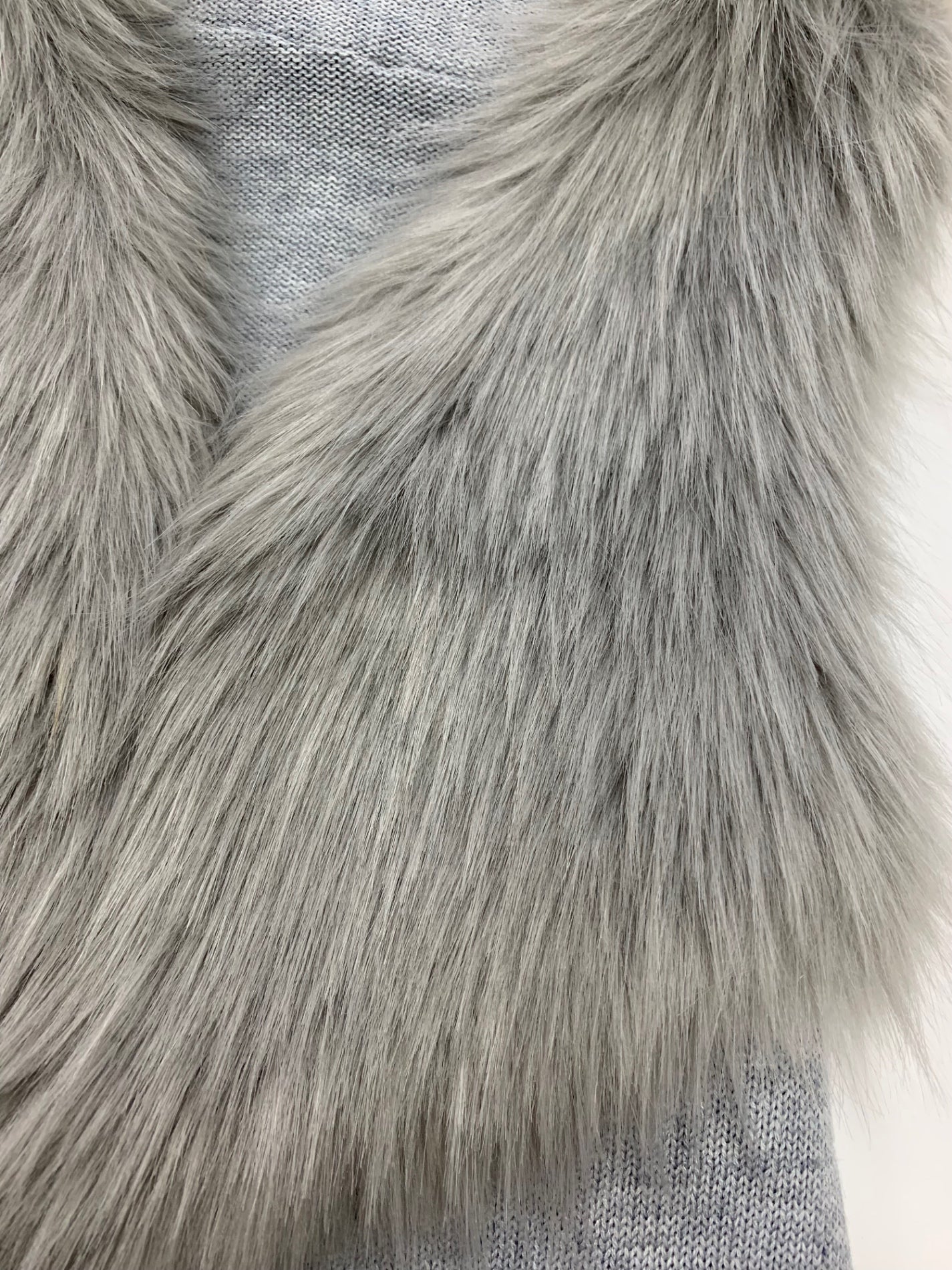 フェンネル 15-11-15430 ベスト 09 グレー ニット フェイクファー ITW3UYZ7CS0J