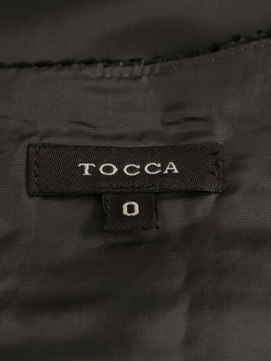 トッカ OPTOGA0220 ワンピース 0 ブラック 刺繍 リボン ITMZKNHCTS1S