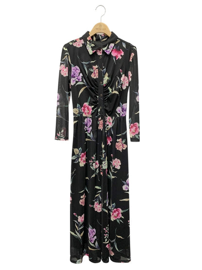 ダイアグラム 03233-32091 ワンピース 36 ブラック 花柄 ITH3HL87YVCL