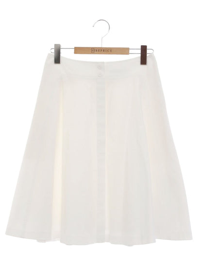 フォクシーブティック リリー 35688 スカート 38 ホワイト タックフレア IT6XQD17S524 【SALE】