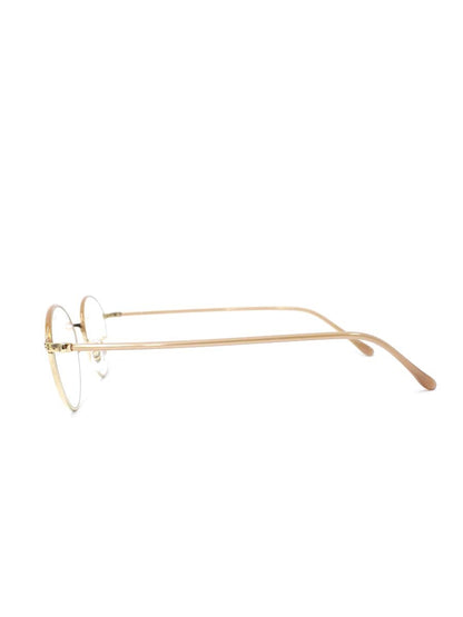 アンティミテ INE-1005 メガネ ゴールド/ミルクピンクハーフ INTIMITE BY EYEVAN アイヴァン メタルフレーム フルリム ラウンド ITAYM1K1SGSC