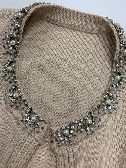 アマカ ビジューニットボレロ V5N-72-440-40 カーディガン 40 ベージュ ITS8C7FAHYP0