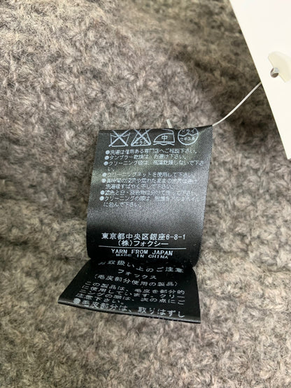 フォクシーブティック 34332 ダッフルコート F グレー ウール フォックスファー付 ITNT2HIEIHQH