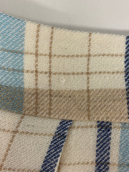 エムズグレイシー 927573 スカート 38 ベージュ チェック タック ITLWTUMKCVF6