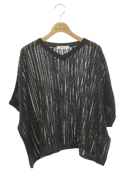 エブール ギマテープミックスパターン ニットトップス  39109800466 グレー IT2NT0TTRXNK 【SALE】