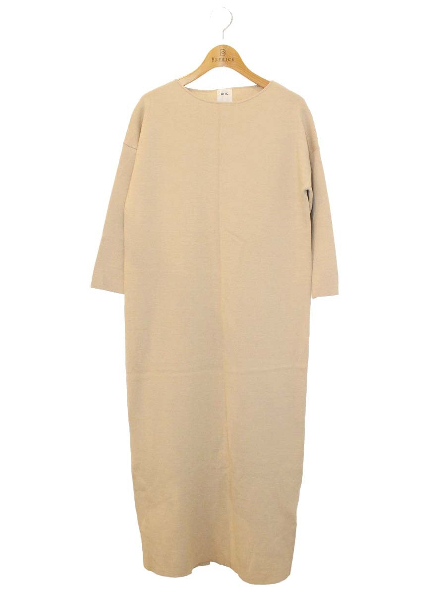 アールエイチシー 2910300300 ワンピース XS ベージュ ドロップショルダー ITCUJJJIDY5Z