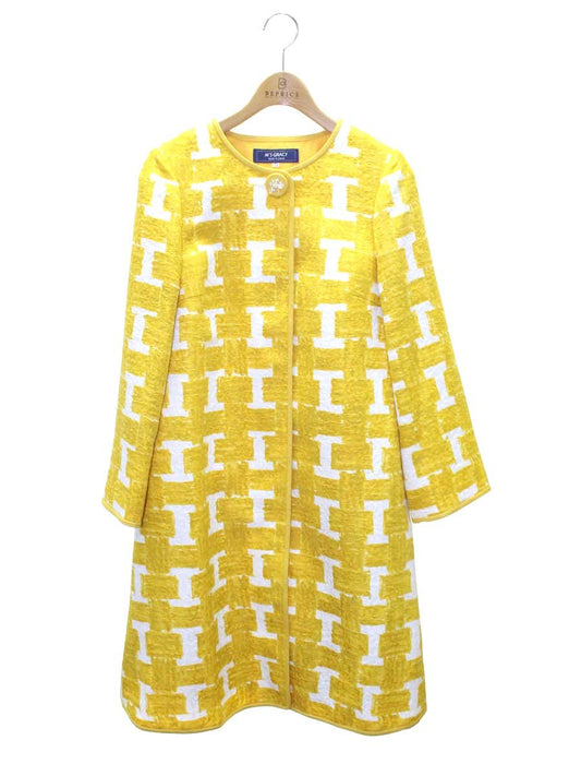 エムズグレイシー Jacquard Coat 019112 コート 38 イエロー ITAZ1T8SW29U