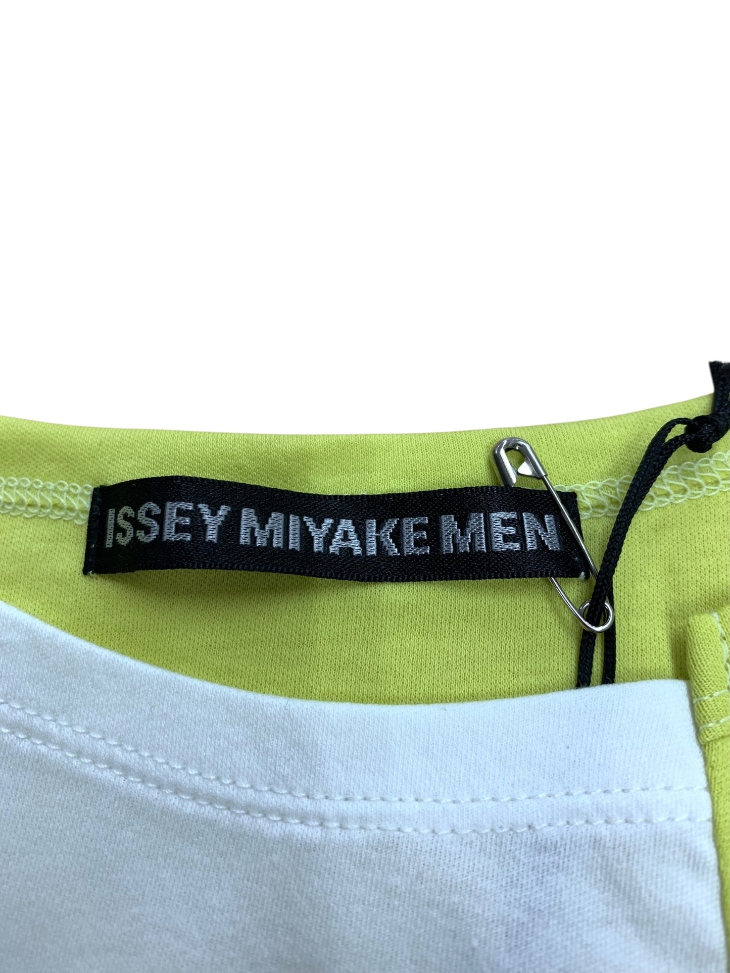 イッセイミヤケメン ME81-JK267 Tシャツ 2 イエロー バイカラー ITK6ATIMAC9K