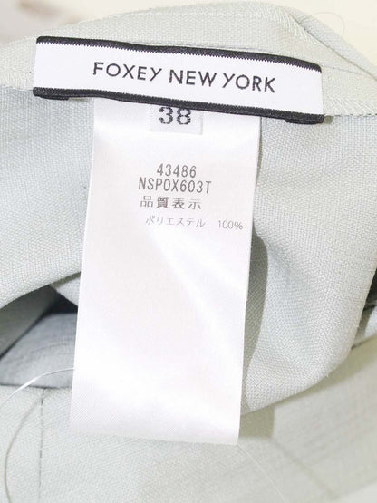 フォクシーニューヨーク Pants Addison 43486 パンツ 38 グリーン ワイド ITJK64MWMF4G
