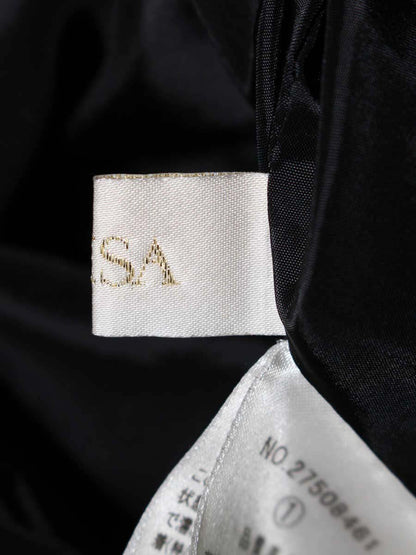 エリザ 27508461 ワンピース 1 ブラック ウール混 袖フレア ITALNIMUDEXO 【SALE】