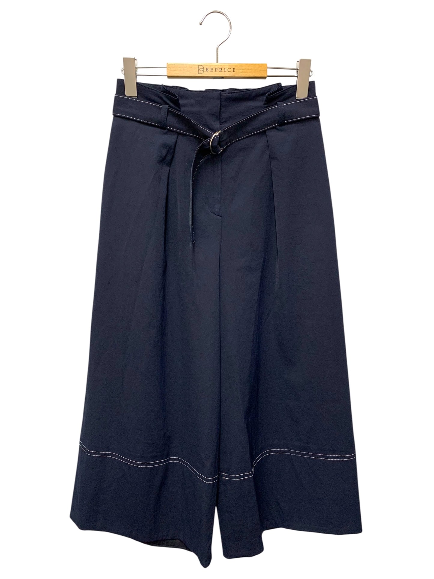 エムズグレイシー Stitch Wide Pants 916302 パンツ 38 ネイビー ITEN7RPZMGOS