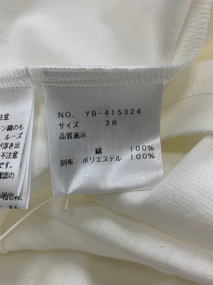 エムズグレイシー エレガントフリル付きカットソー 415324 38 ホワイト ITOZ6OKMMC3Y