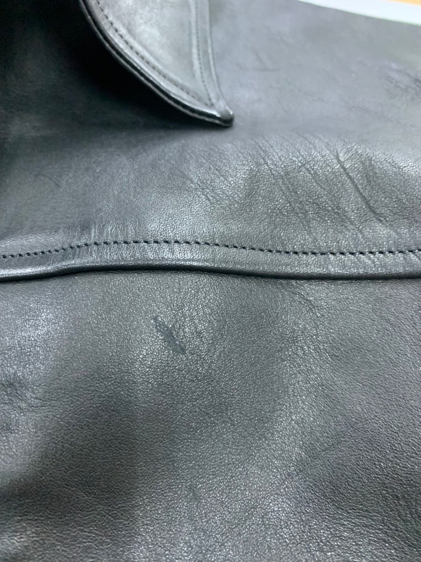 オールドジョー PATINA HORSE-HIDE JEAN JACKET 232OJ-JK19 レザージャケット 38 ブラック ホースハイド 馬革 ITF547EJL59Q