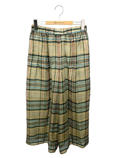 エブール 3710603264 ワイドパンツ 38 グレー チェック ITWSV1AOWHUY