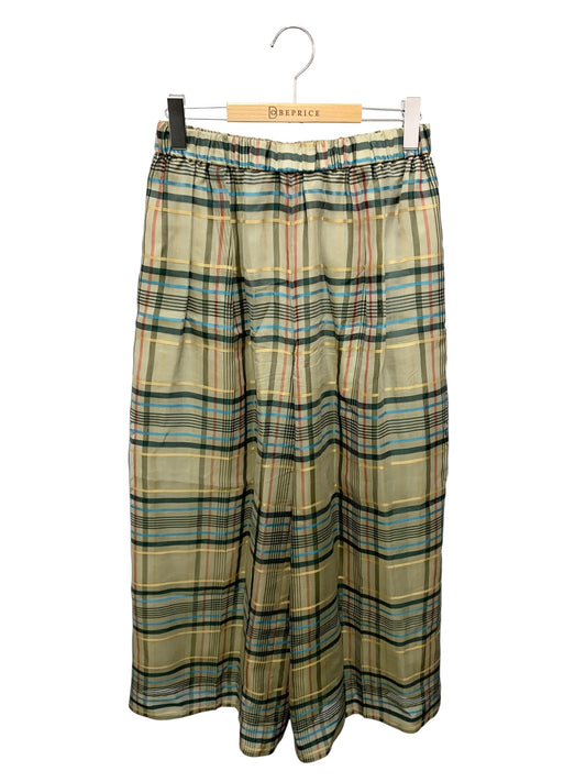 エブール 3710603264 ワイドパンツ 38 グレー チェック ITWSV1AOWHUY