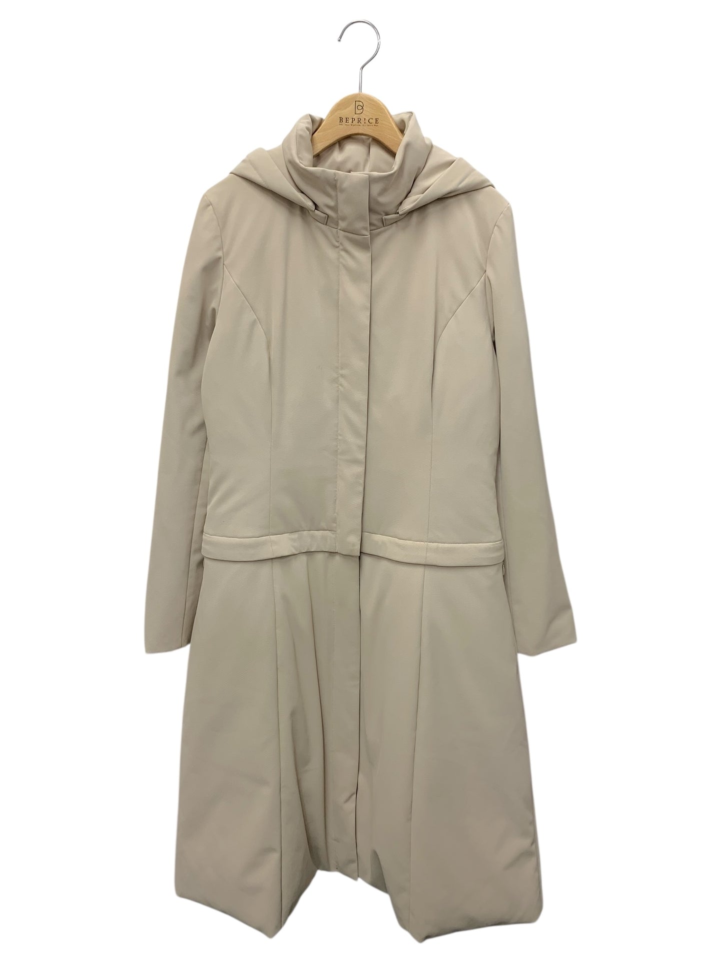 エムプルミエブラック C231-002 ダウンコート 38 グレージュ 3WAY フード付き ITQEG9NSIUHW