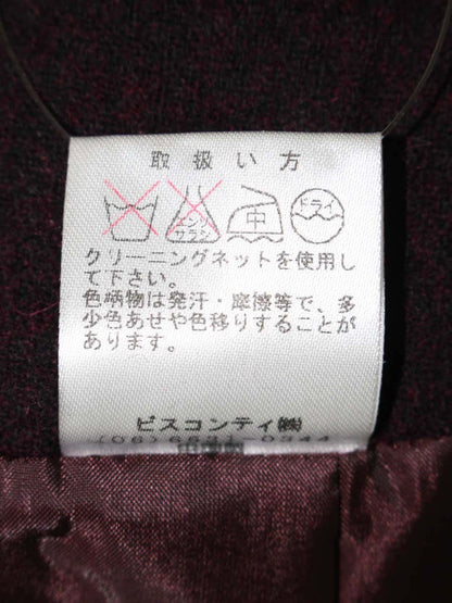 ギャラリービスコンティ 1485743 スカート 3 パープル フラワーモチーフ ウール混 ITMOMCPBPZSH 【SALE】