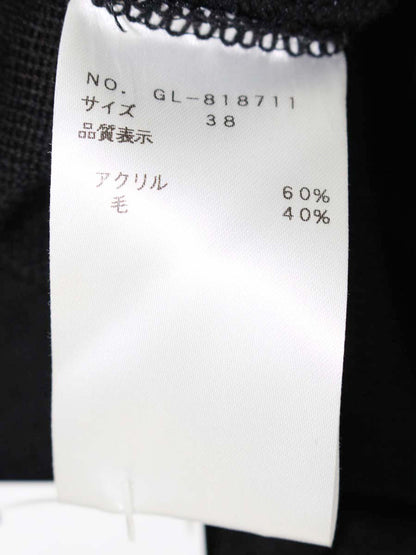 エムズグレイシー 818711 ニット 38 ブラック クールネック IT9QXXXFT6UO