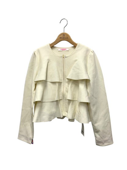 レオナールファッション 0347035 ジャケット 3 アイボリー フリル ビジュー IT57BZBDR06I 【SALE】