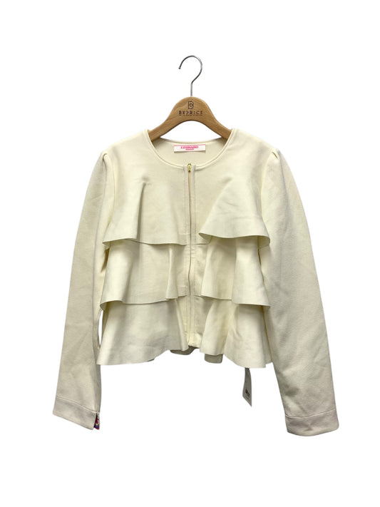 レオナールファッション 0347035 ジャケット 3 アイボリー フリル ビジュー IT57BZBDR06I 【SALE】
