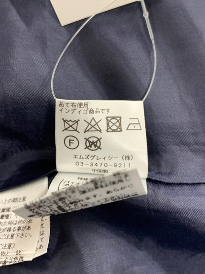 エムズグレイシー 721341 ワンピース 38 ネイビー デニム フラワーモチーフ IT1SK89NDLVC