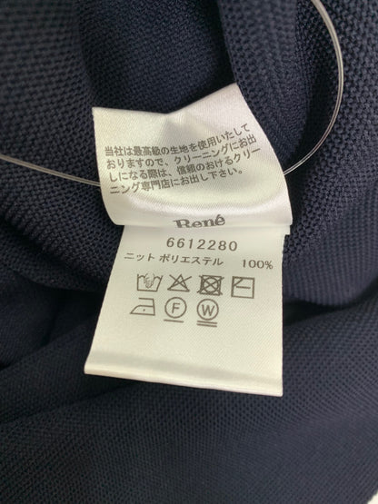 ルネ 6612280 38 ネイビー サマーニット ワンピース ITVQIO84NDE4